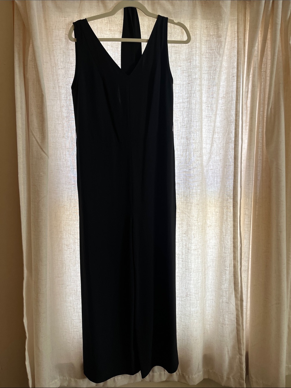 Everlane Elegant Black V-Neck Jumpsuit